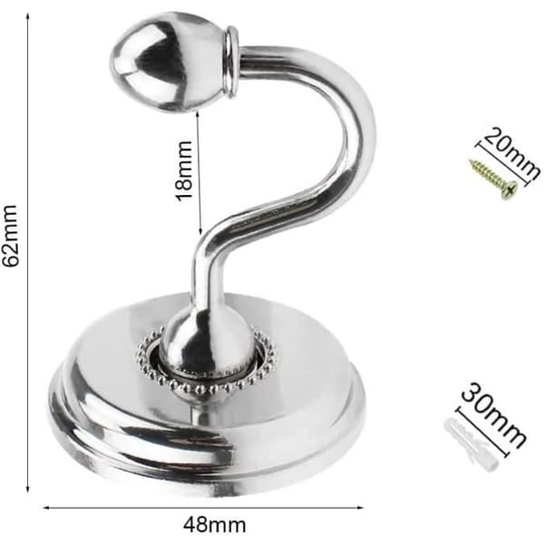 U-formade metallkrokar - 2-pack - Enkel installation - Inomhus