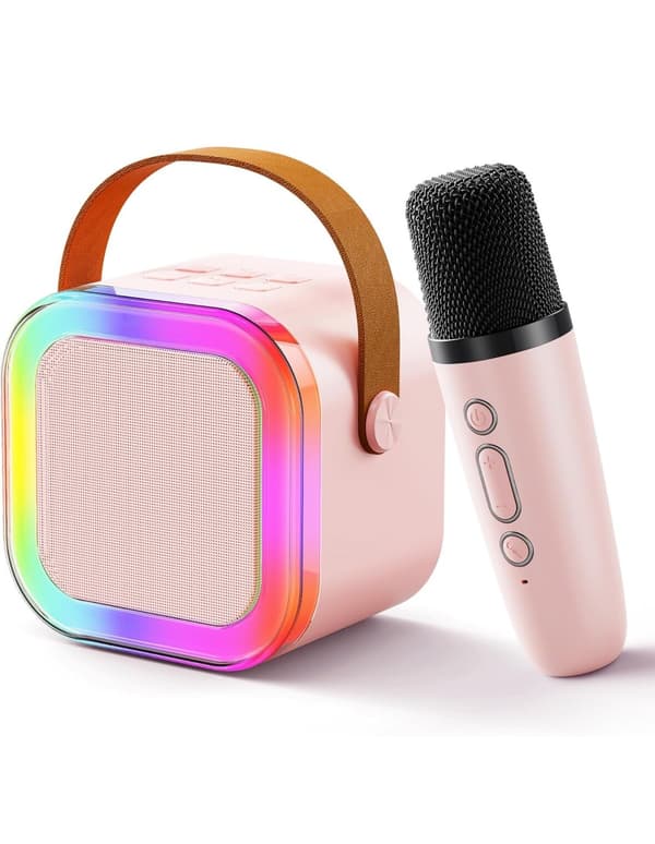 Mini Karaokemaskin Barn Bärbar Bluetooth-högtalare Trådlös