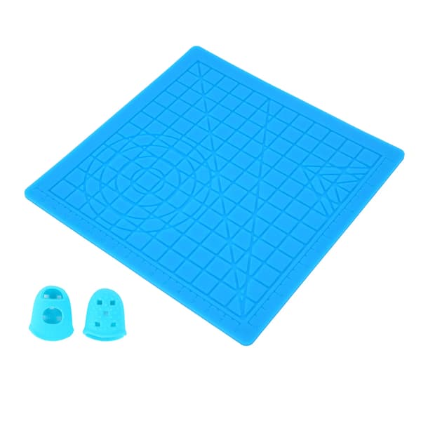 3D Design Pad, Silikone Skabelon Pad, Silikone Design Pad, 3D Print Pad, 3D Pen Pad - Blå