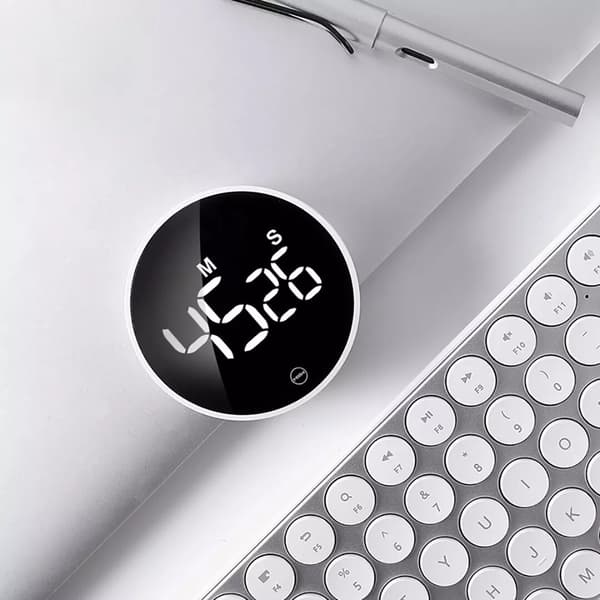 Roterande timer, justerbar ljusstyrka, magnetisk LED digital display