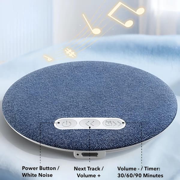 Mini trådlös benlednings Bluetooth-kuddehögtalare (blå)