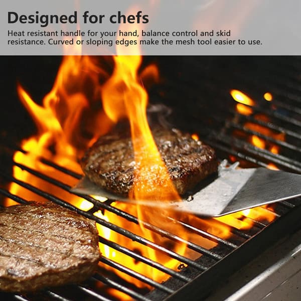 Tillbehörsset för grillpanna, professionella grillredskap.