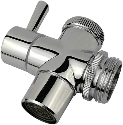 Vandhanediverterventil - med luftblander - sølv G1/2 * 3/4)