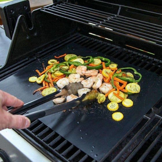 Stycken BBQ Grillmatta Återanvändbar Plåt Matlagning Non-Stick Ugnsfoder Bakplåt