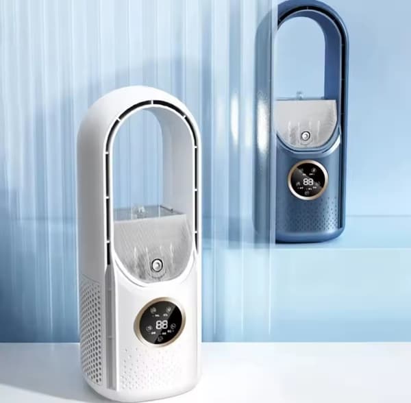 Bærbar USB-luftkøler Bladeless 6-trins lydløs timer AC
