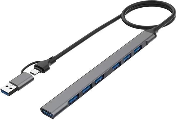 USB Type-C + USB han til USB 3.0 & 2.0 hun OTG-adapterkabel, 7 i 2, 50 cm