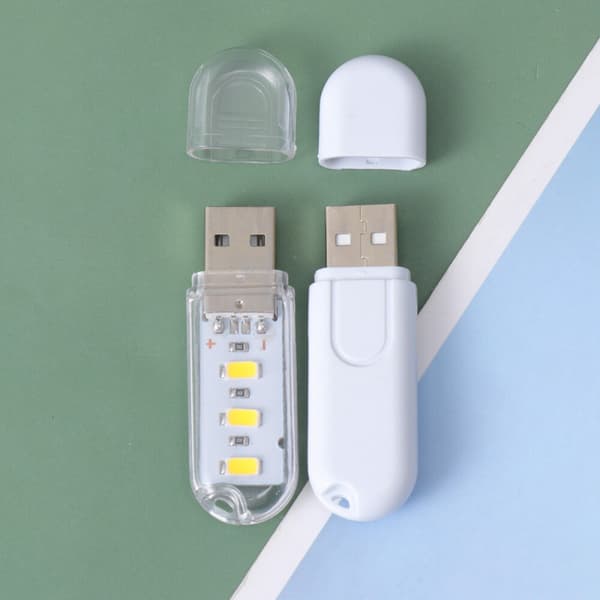 6-delt miniature LED nøgleringslys til udendørs læsning