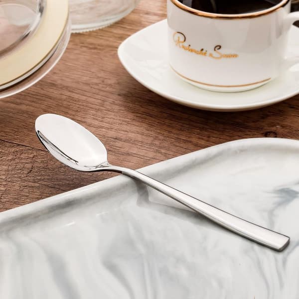 Tesked 12-pack, SS kaffeskedar, högpolerade, modern och elegant design.