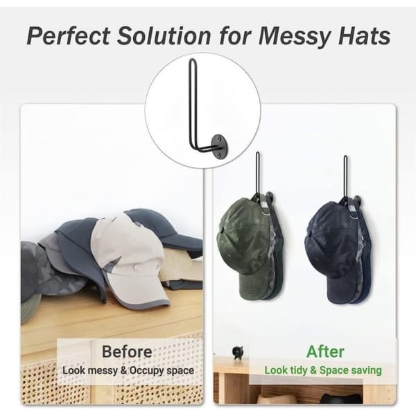 Metal Baseball Cap Hat Rack Skab Cap Holder Baseball Caps Organizer Sort