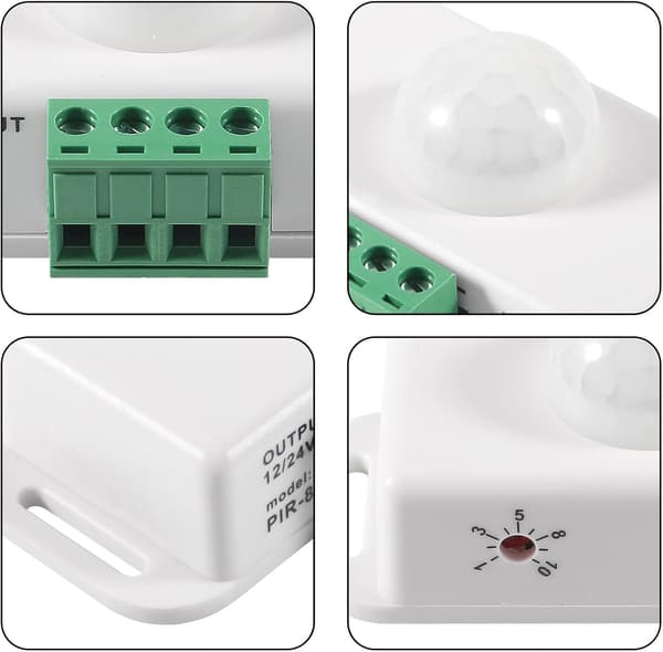 2-pak Sensor LED Bevægelsessensorafbryder - Hvid