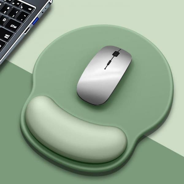 Ergonomisk designet sort gradient gel håndledsstøtte til bærbar brug (sort).