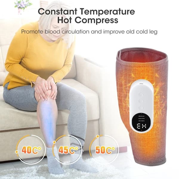 Vibrerende lymfedrænage-massager til ben, genopladelig (2 enheder).