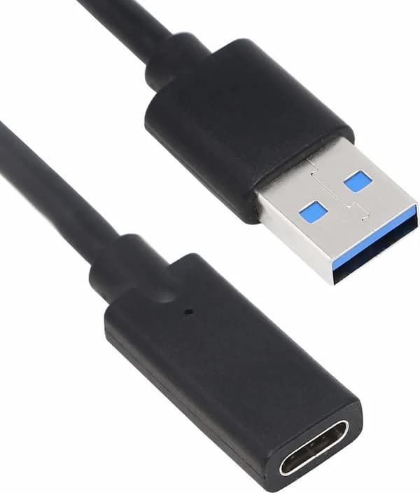 USB-C hun til USB 3.0 han kabeladapter 100 cm. Velegnet til PC Computer Laptop