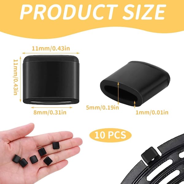 Airfryer 4 gummipuder silikonepladebakke