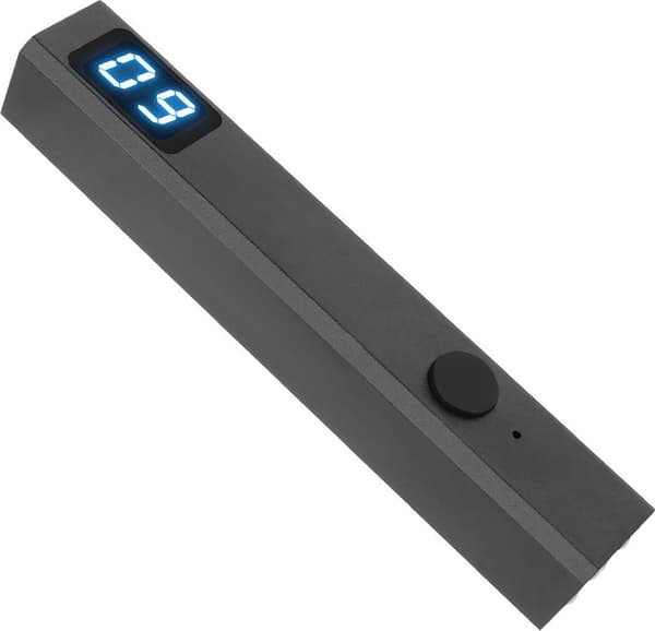 Mini UV LED neglelampe, genopladelig, med LCD-timer, negletørrer, sort