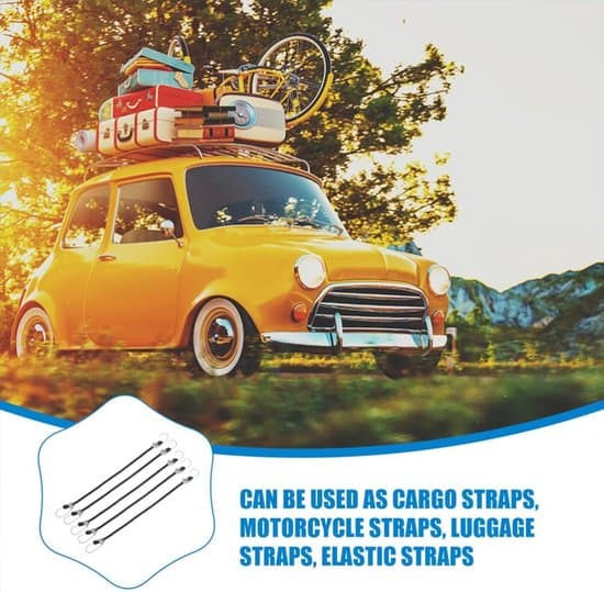 Cykel elastiksnore - bagagestropper - genstandssikringsstropper - med metalkroge - 8-pak - sort