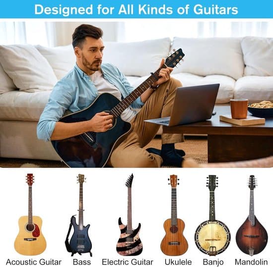 Gitarr Capo - Svart - Lämplig för elgitarr, westerngitarr, klassisk gitarr och banjo