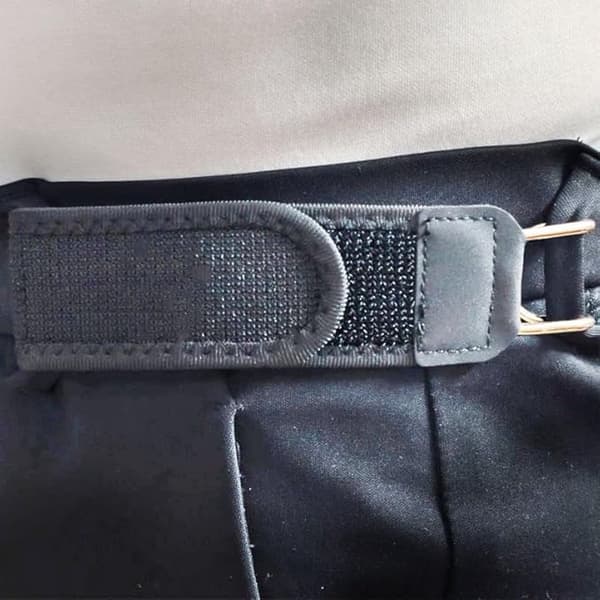1-delt Unisex Sort Spændeløst Elastikbælte til Kjolebukser & Jeans