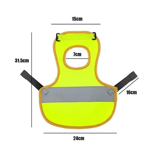 2 kæledyrs kyllinge-veste/seler, kyllingeforklæder, kyllinge-/andeveste, reflekterende kyllinge-veste