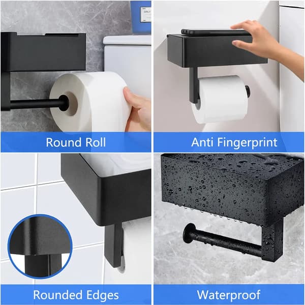 WC-paperiteline pyyhekotelolla, ei porausta, ruostumaton teräs