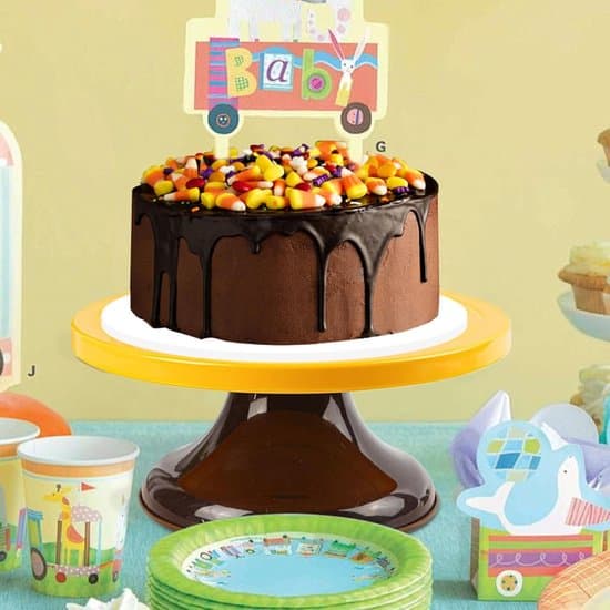 27 cm Akryl Dessertpresentationsbräda & Roterande Tårtfat