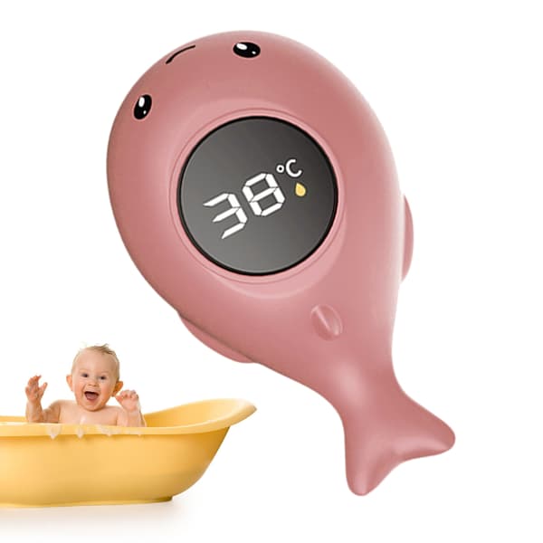 Flydende vandsensor termometer legetøj baby badekar sød sikkerhedstermometer lyserød