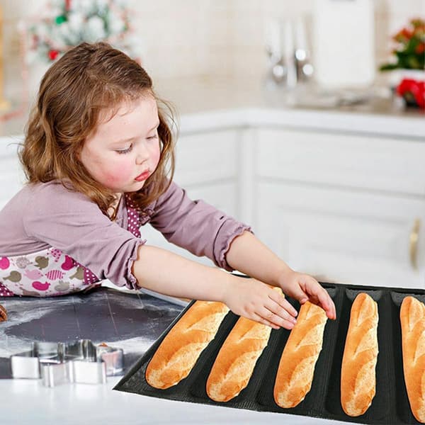 Pølseforme Silikoneform Non-Stick Perforerede Franskbrødsforme