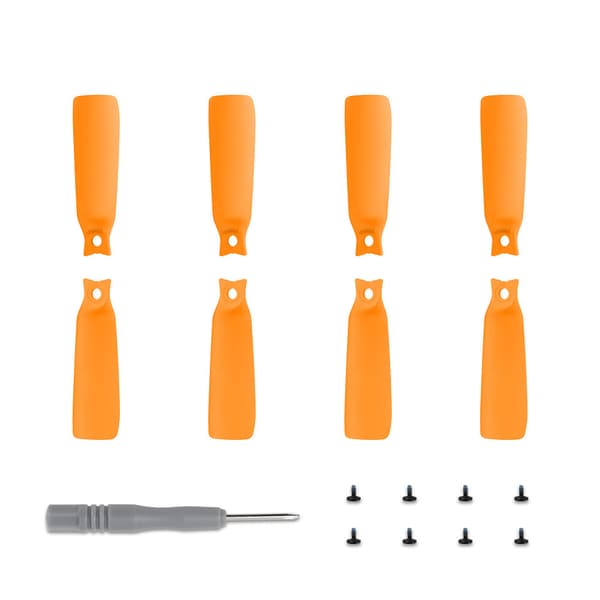 8 støjsvage propel-drone-tilbehør orange