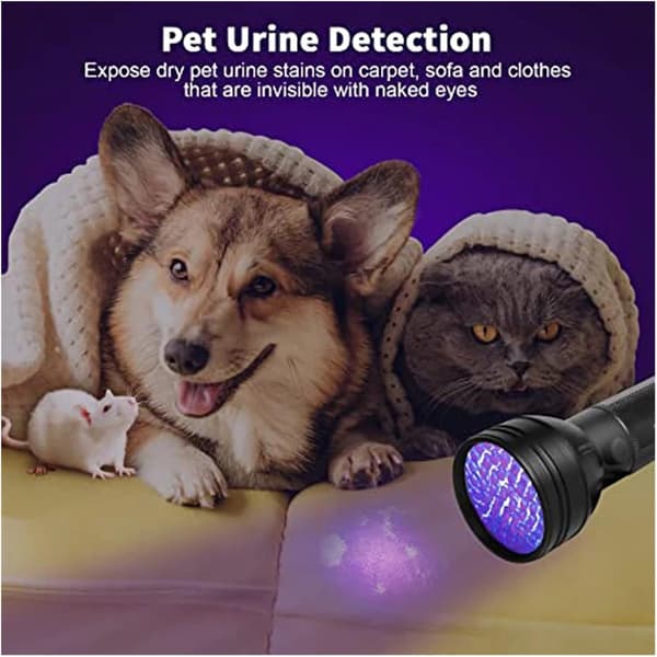 LED UV-taskulamppu UV-säteilylamppu (51 LED-helmeä)