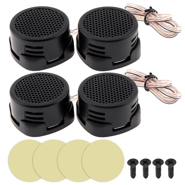 4-pak 500W Højeffektiv Mini Dome Diskanthøjttaler Bil Audio System