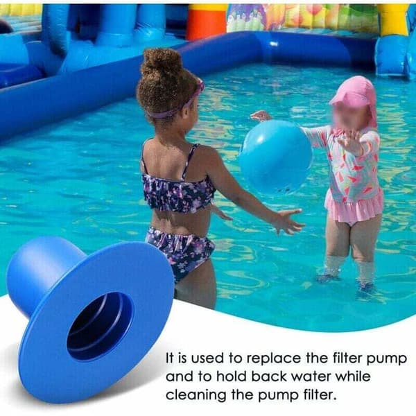 Et sæt med 4 propper egnet til Intex poolpropper, indbyggede poolfiltre og vandpumpefiltre.