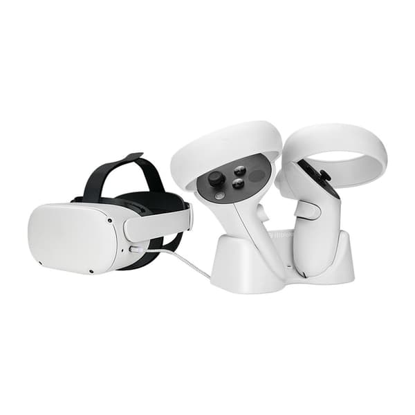 Laddningsdocka Quest 2 VR-glasögon Headset Laddstation Stativ Set