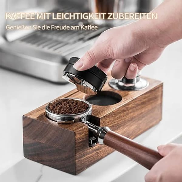 Valnødde kaffepresser 58 mm