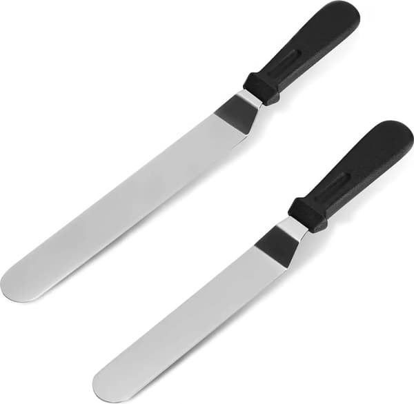 Vinklet kagespatel, 2-pak, professionel vinklet kagespatel