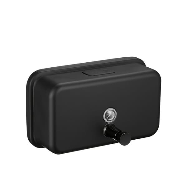 Väggmonterad tvåldispenser Svart Badrum Kök 1000ml Flaska