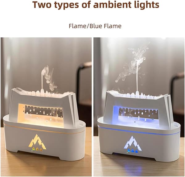 Flamme æterisk olie diffuser til hjemmet, regndråbe diffuser, soveværelse aromaterapi diffuser