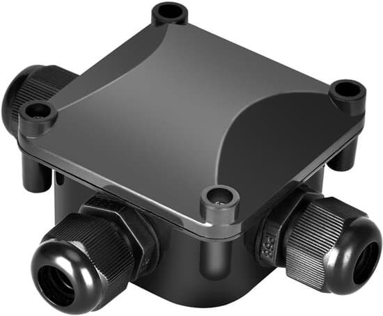 5-pack vattentät kopplingsdosa, IP68 skyddsklass, 230V, svart
