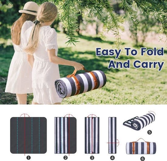 Picknickfilt - Picknickmatta - Picknickfilt - Vikbar picknickfilt - Utomhus campingfilt