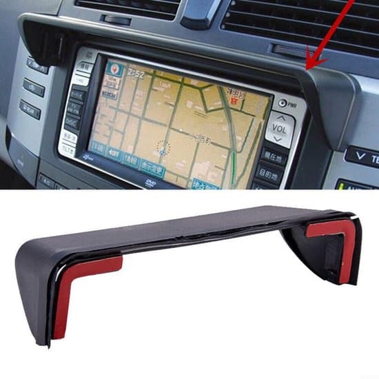 GPS-navigationssolskærm - 8 tommer - Sort