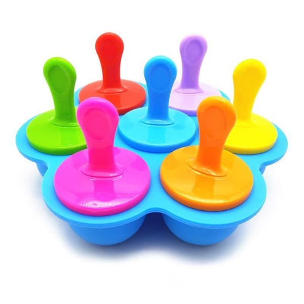 Cell Silikon Mini Isglassform Glassboll Lolly Maker Popsicle Form DIY Blå