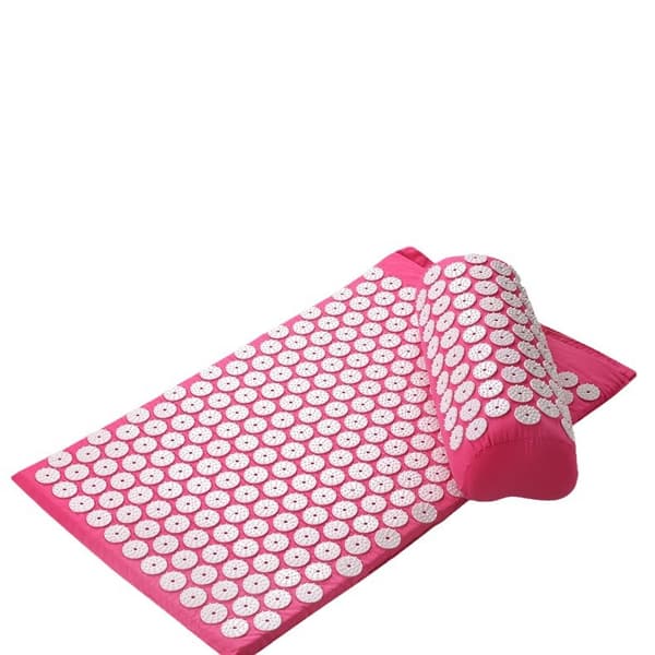 Kroppsmassage Akupressur Kudde Matta Rosa