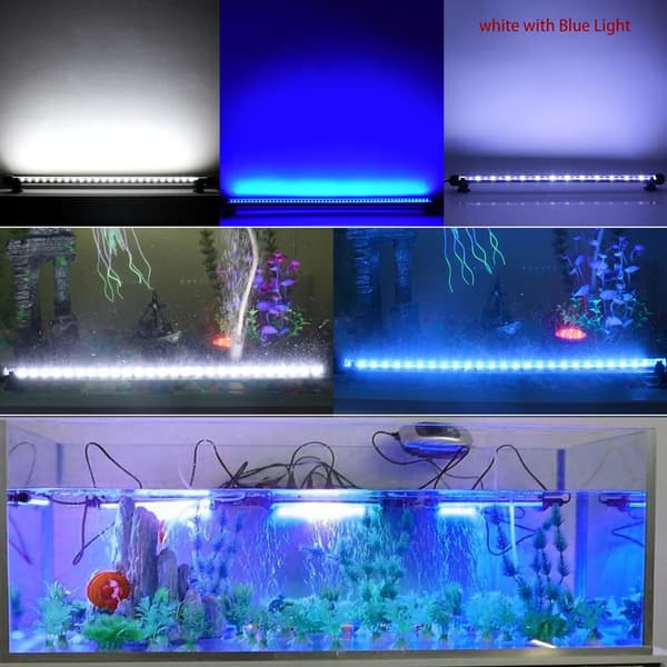 28 cm LED akvarielampa, dimbar, 3 ljuslägen, med timer.