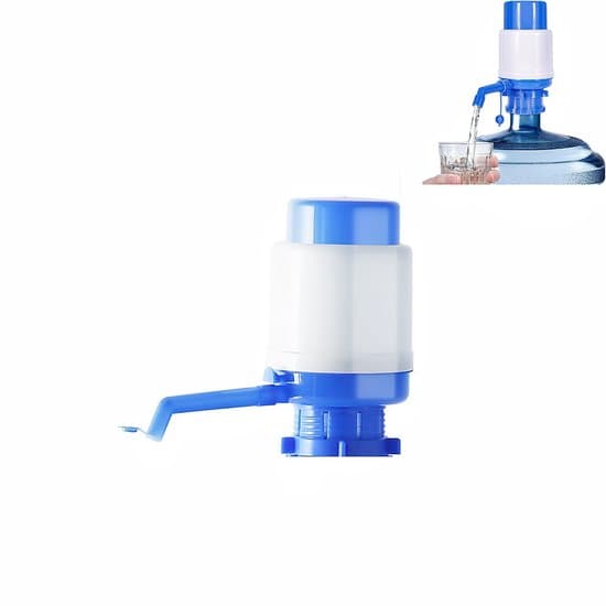 1-delad manuell vattenpump, tryckdesign för jämnt vattenflöde, vattenhinkdispenser, manuell dricksvattenpump, 9,5 * 9,5 * 20 cm