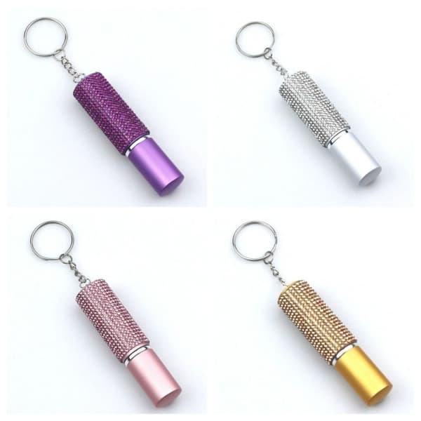 4 st tomma parfymflaskor med strass 10 ml kristallpress sprayflaska kvinnor