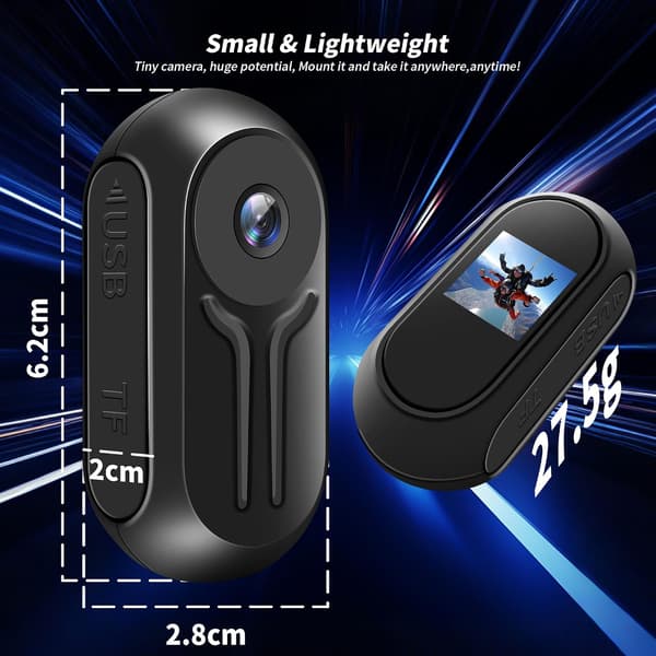 Mini actionkamera - 1080p actionkamera, dashcam, kamera