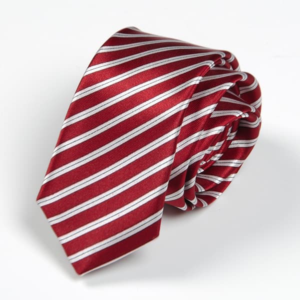 Mode - Smal Slips - Smal - 5 cm - Rutig - 145 cm - Röd