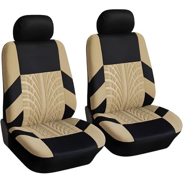 Framstolsöverdrag, vattentäta och andningsbara sätesskydd i polyester (beige)