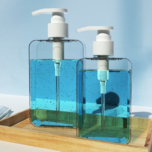 Firkantet sæbedispenser Bordplade Lotionflaske Pumpe Flydende Sæbedispenser