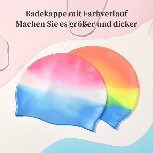 Unisex silikone badehætte, elastisk og skridsikker, blød og vandtæt.