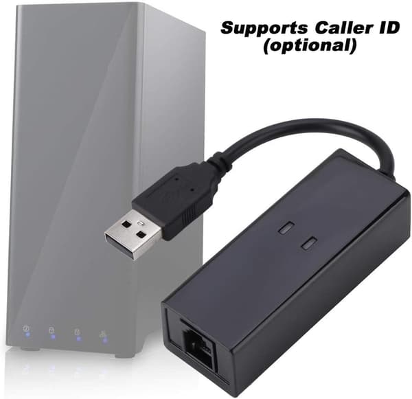 USB 56K Eksternt Opkalds-Stemme-Fax-Datamodem til Win7 Win8 Win10